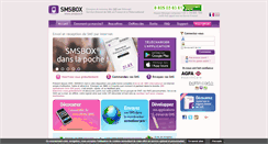 Desktop Screenshot of fr.smsbox.net