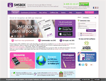 Tablet Screenshot of fr.smsbox.net